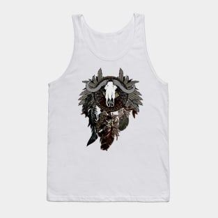 Dreamcatcher with Bull Skull Tank Top